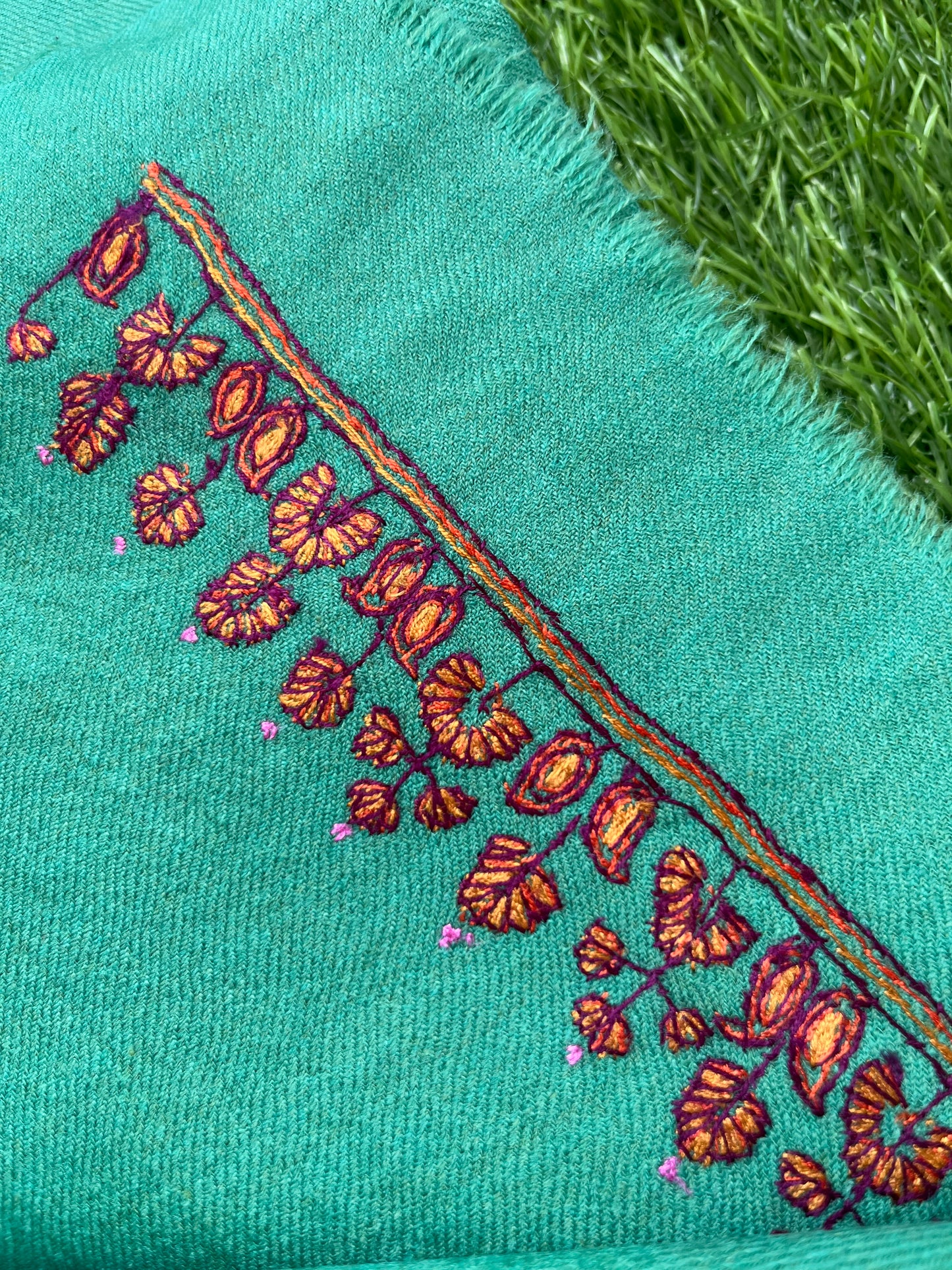 Woollen hand embroidered suit