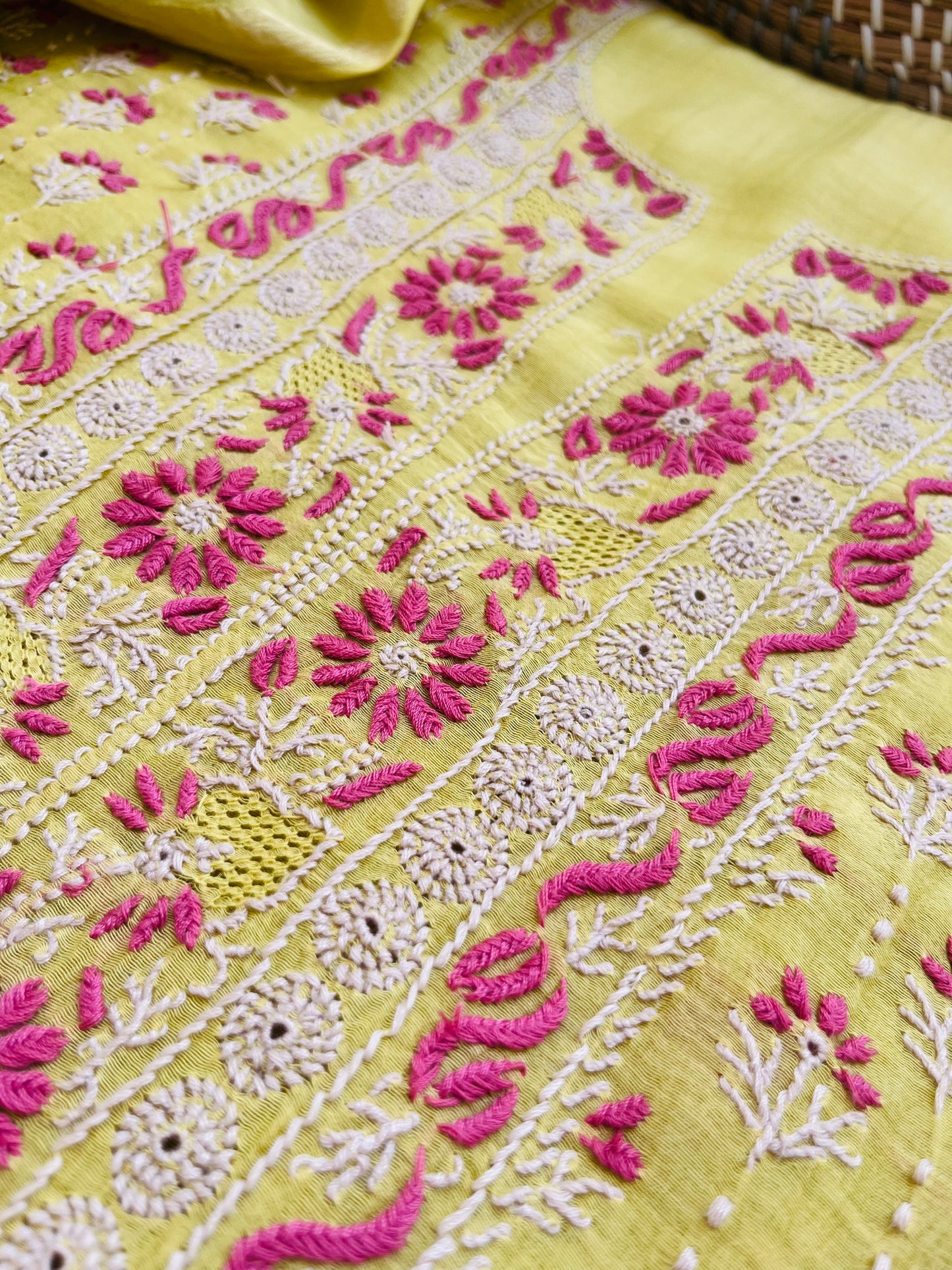 Chanderi Chikankari Kurta Dupatta