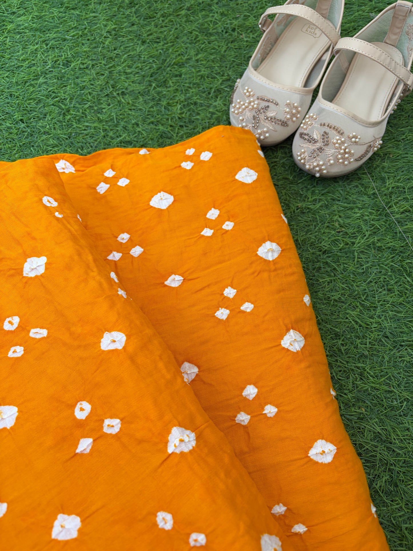 Cotton bandhani kurta
