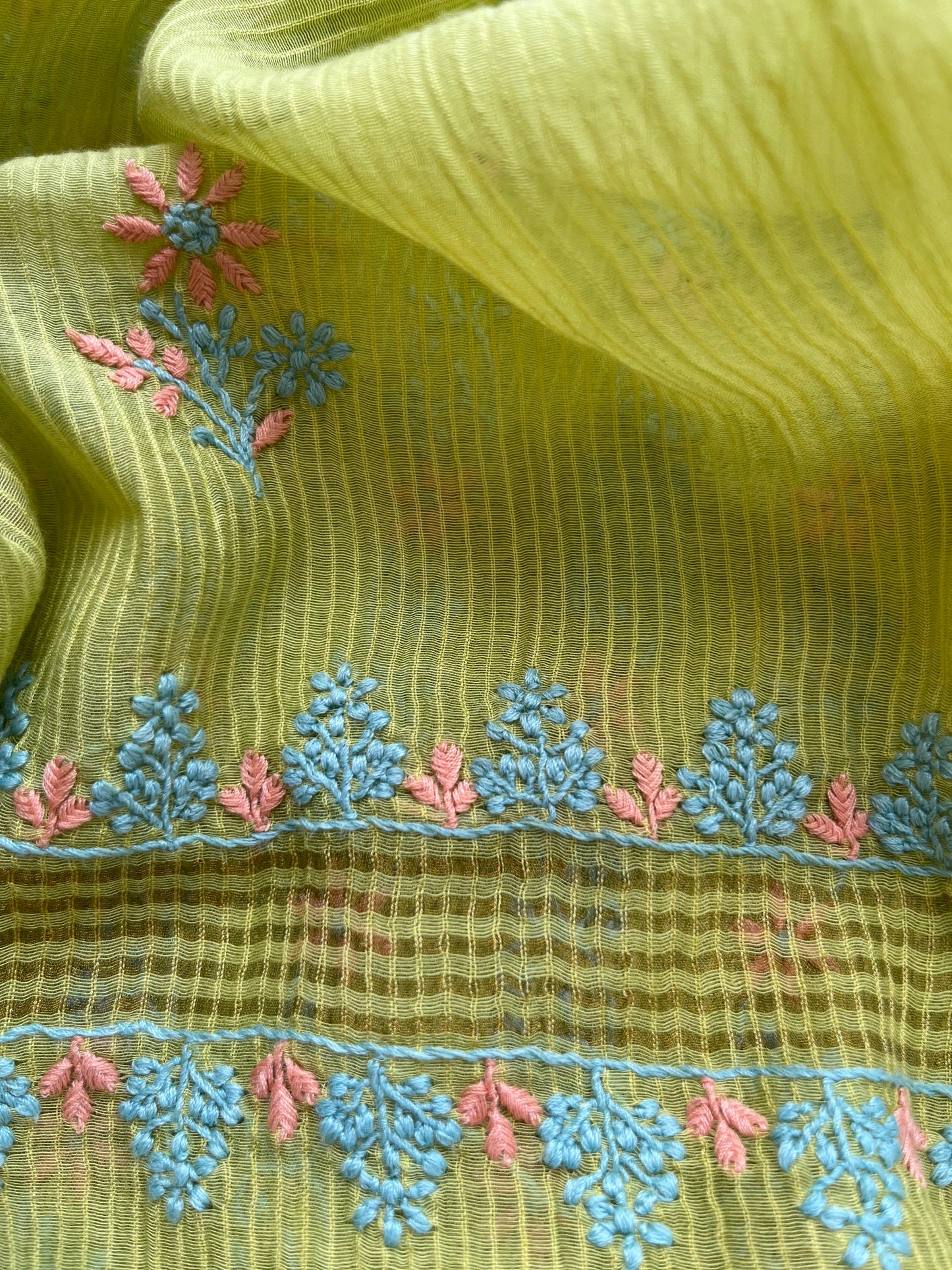 Chanderi Chikankari Kurta Dupatta