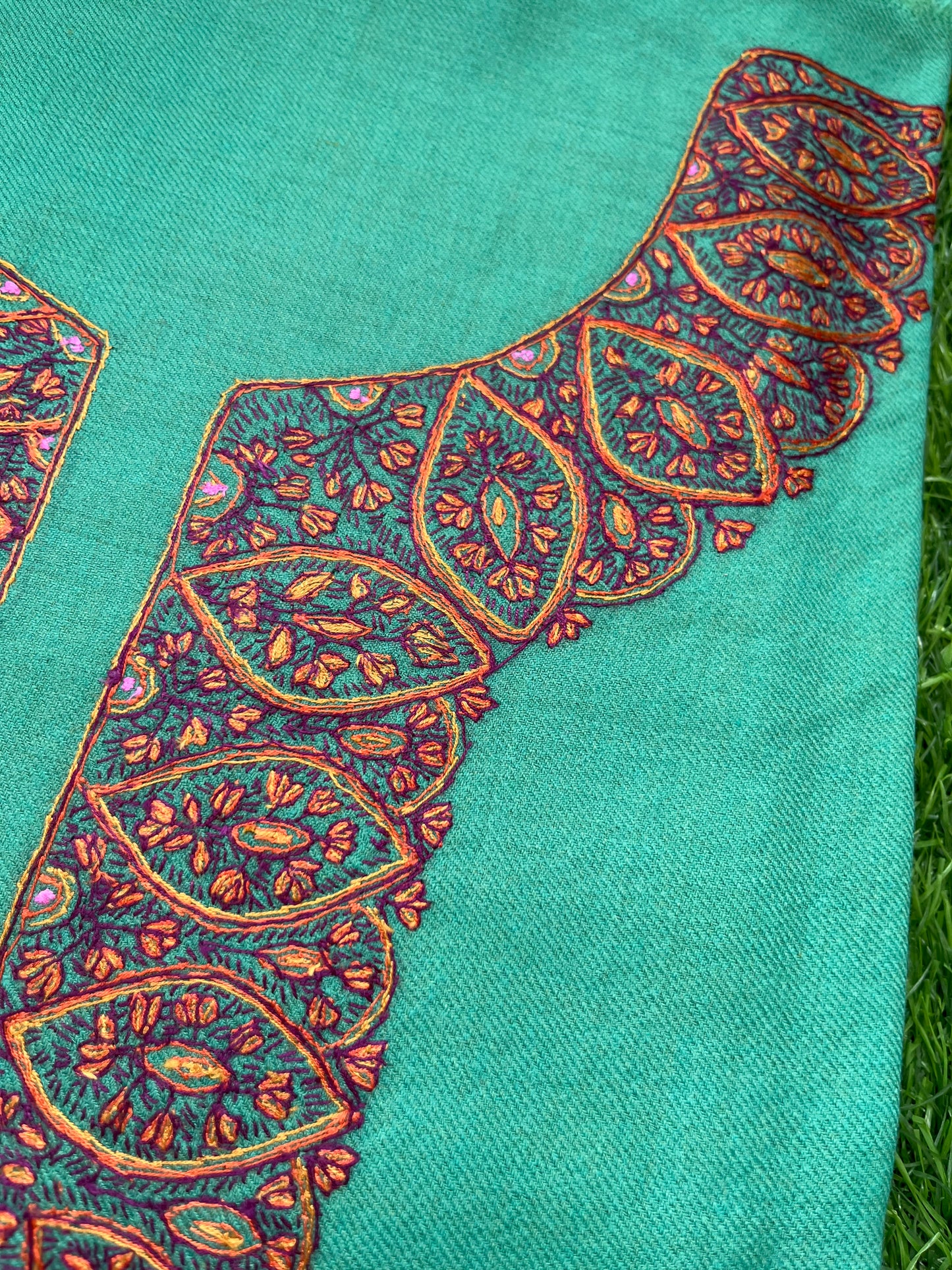 Woollen hand embroidered suit