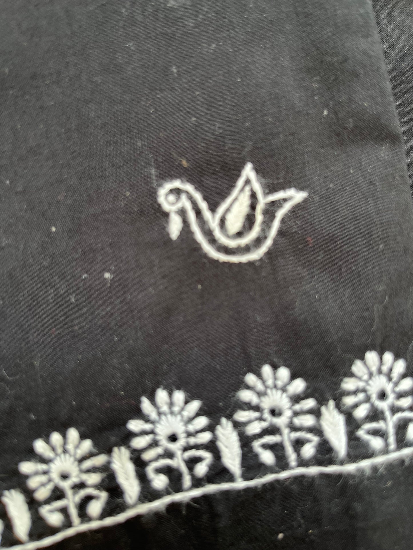 Cotton chikan kurta bottom