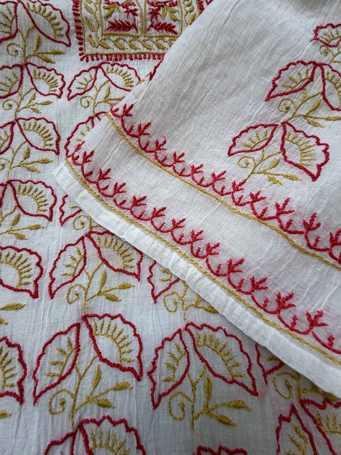 Chanderi Chikankari Kurta Dupatta