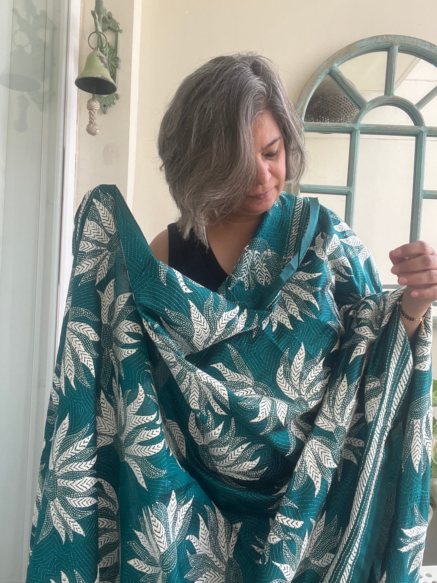 Silk Kantha Dupatta