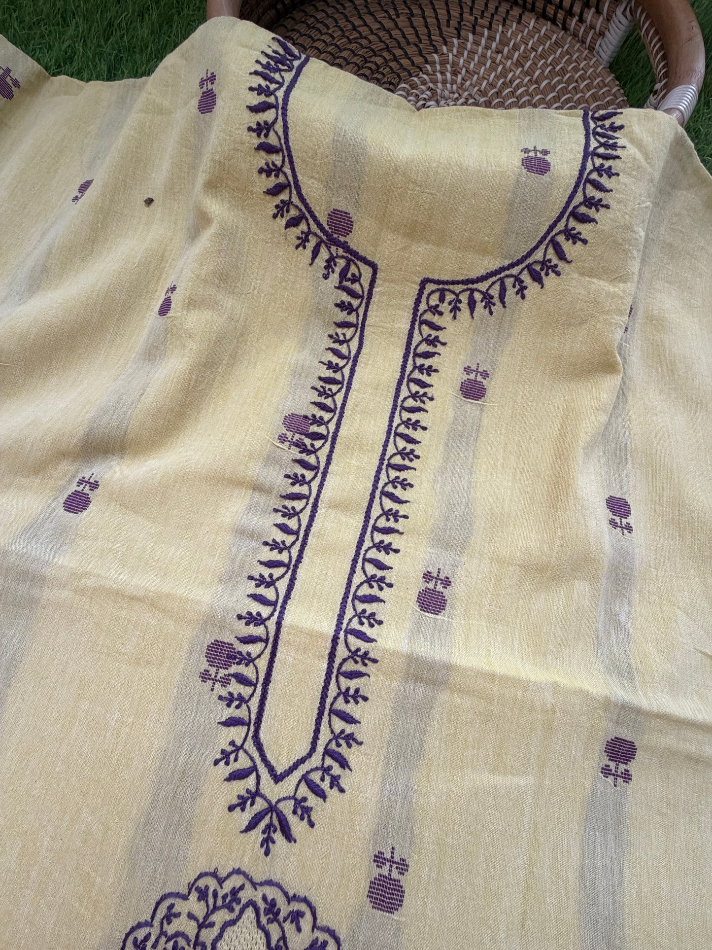Chikankari mangalgiri cotton Kurta