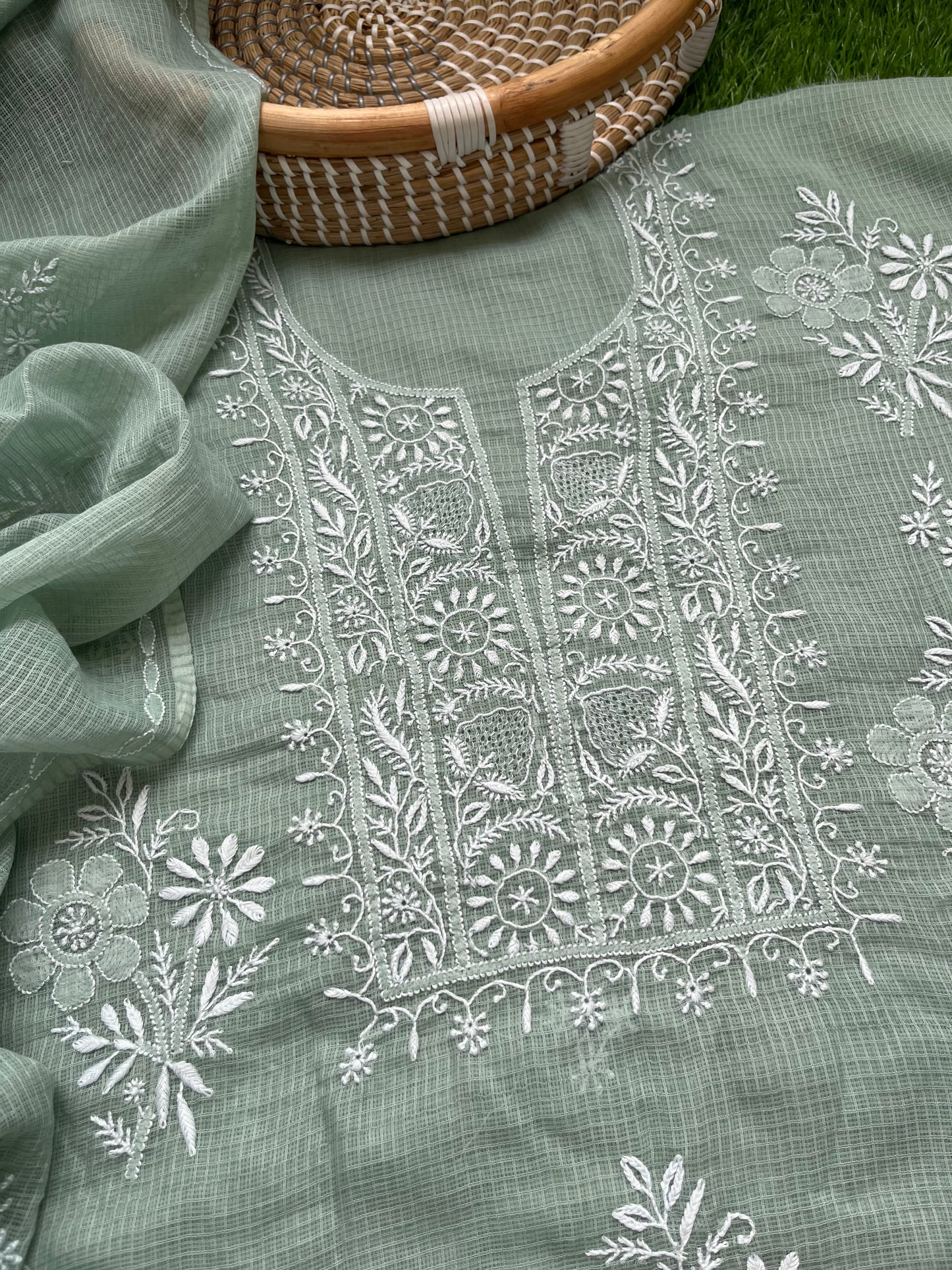Kota Chikankari Kurta Dupatta