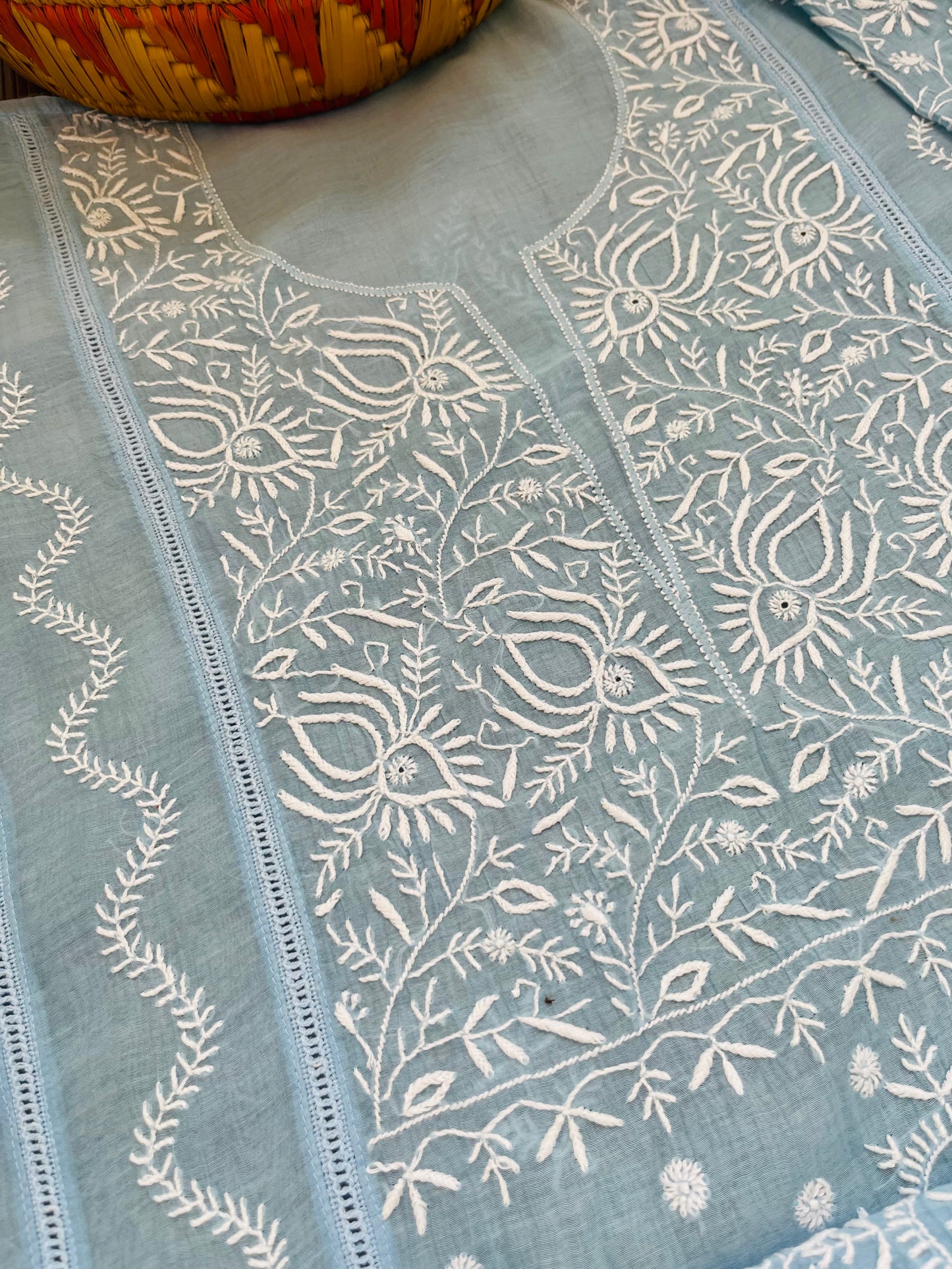 Chanderi Chikankari Kurta Dupatta