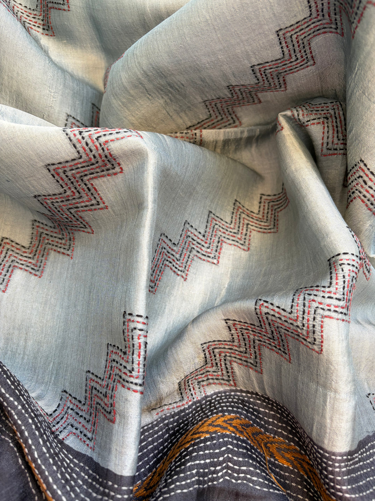 Silk Kantha Dupatta