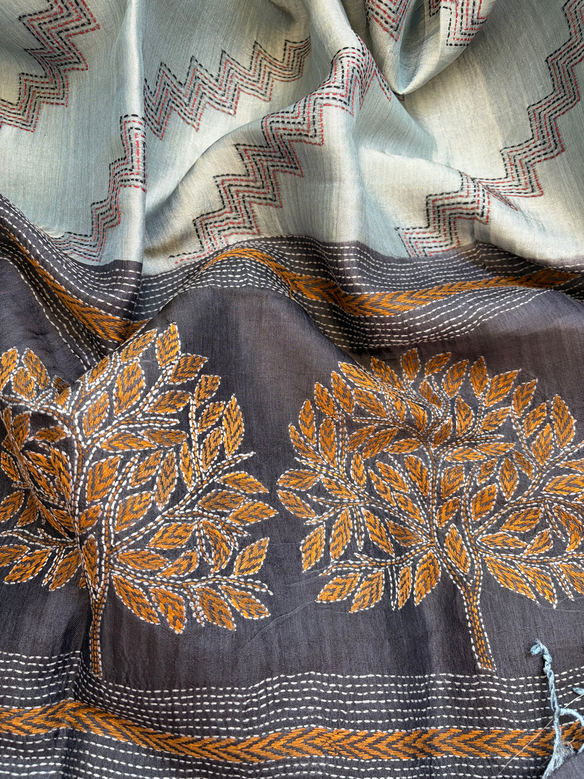 Silk Kantha Dupatta