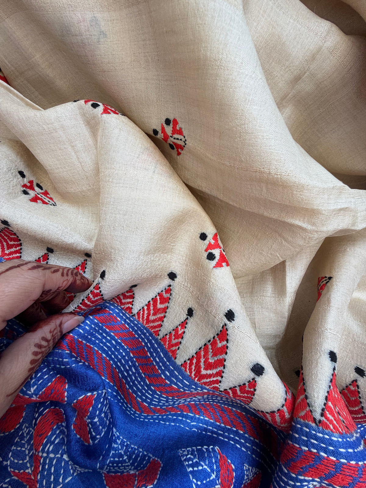 Silk Kantha Dupatta