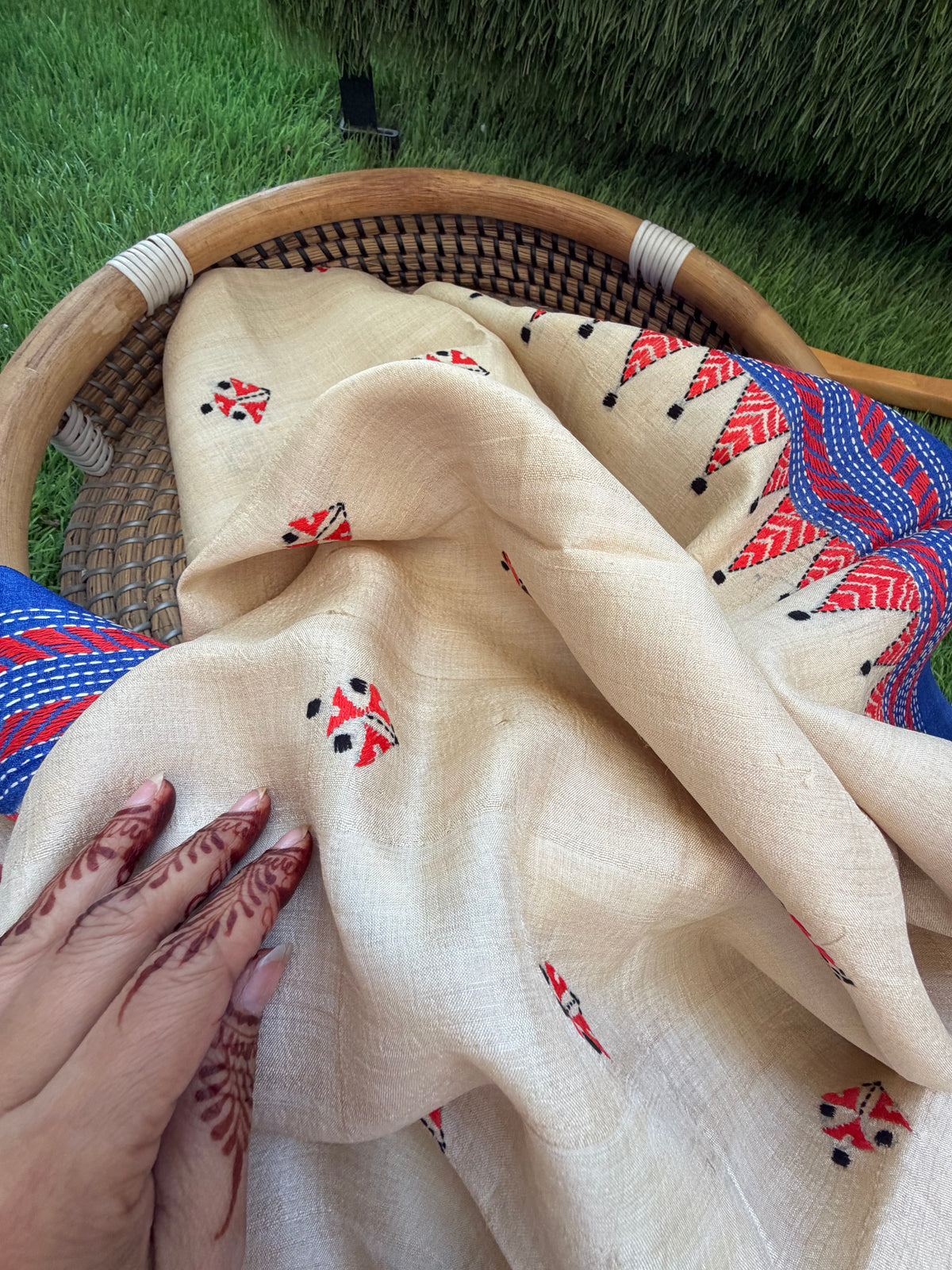 Silk Kantha Dupatta