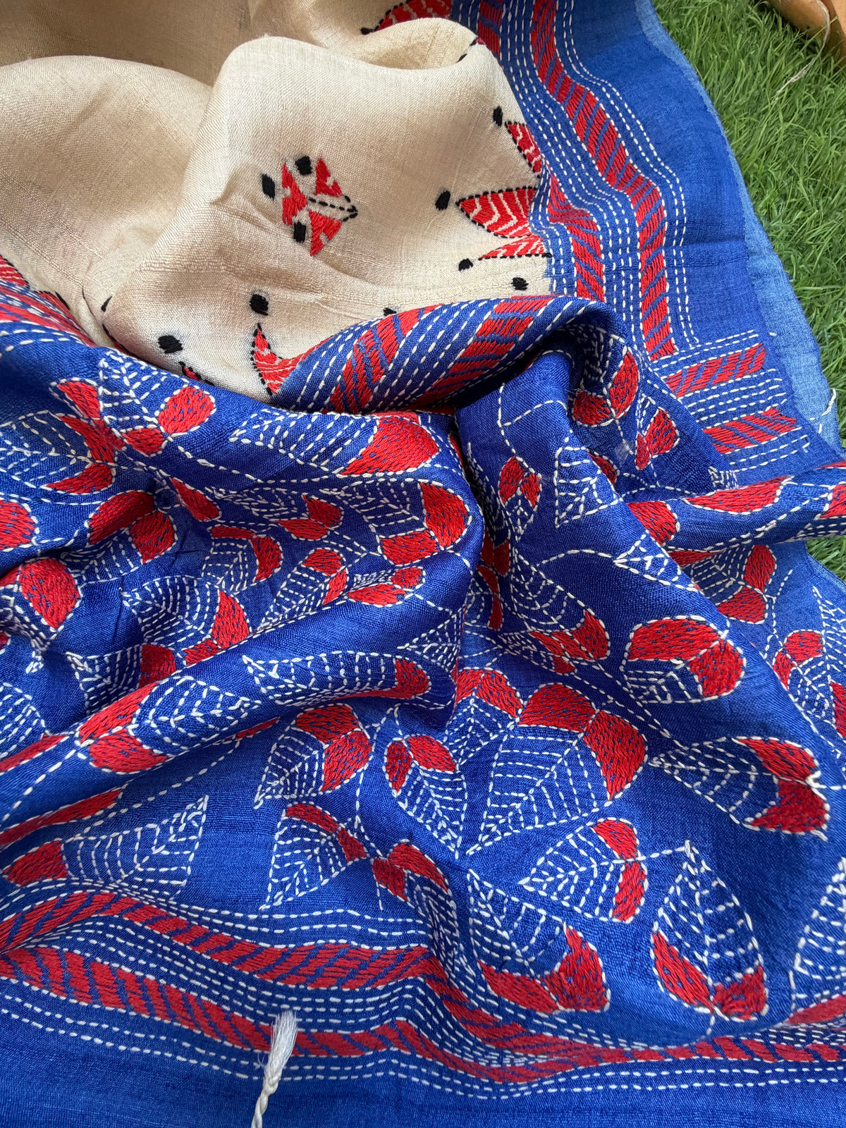 Silk Kantha Dupatta
