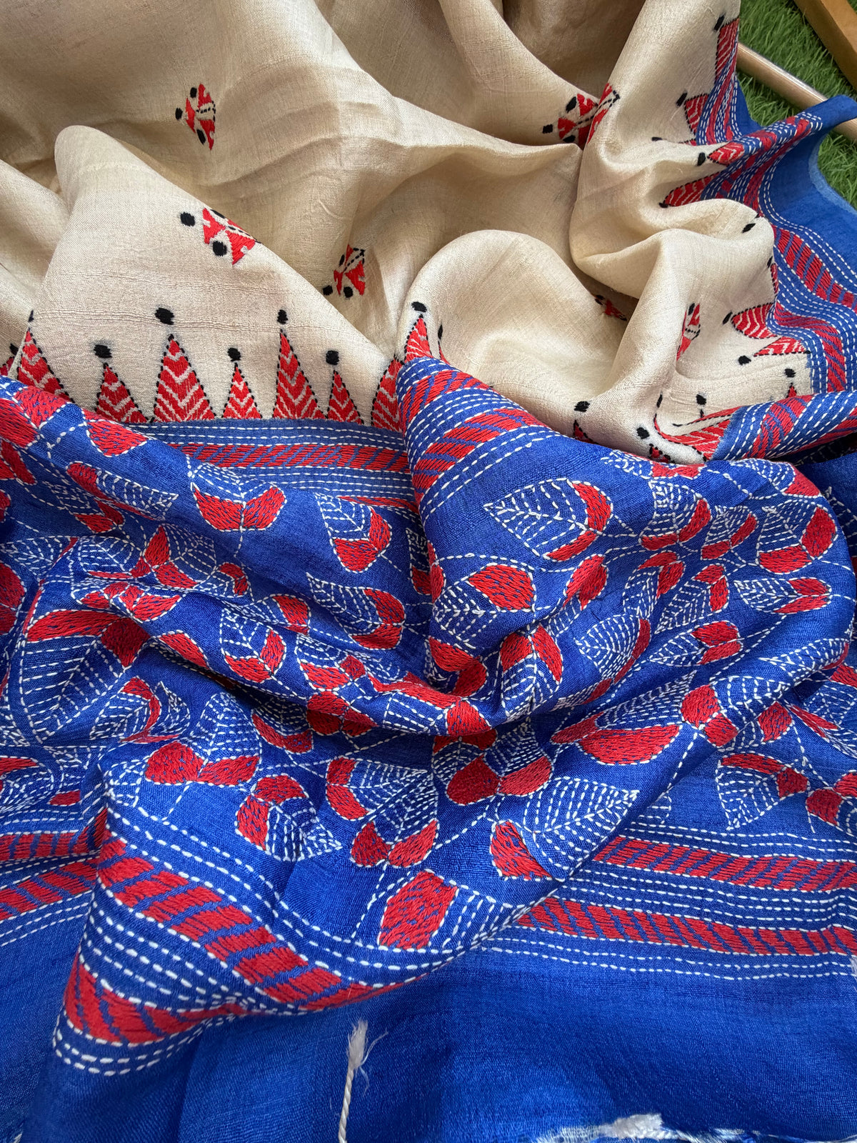 Silk Kantha Dupatta