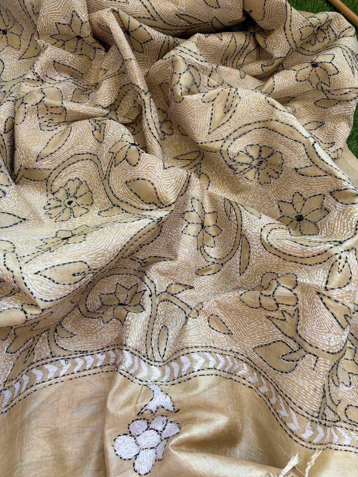 Silk Kantha Dupatta