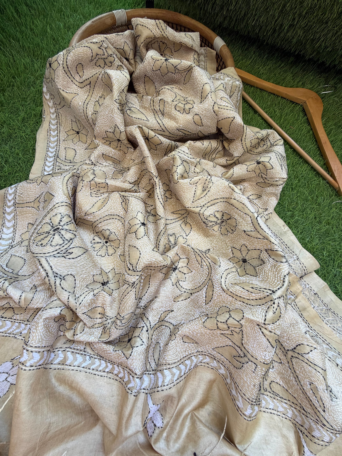 Silk Kantha Dupatta