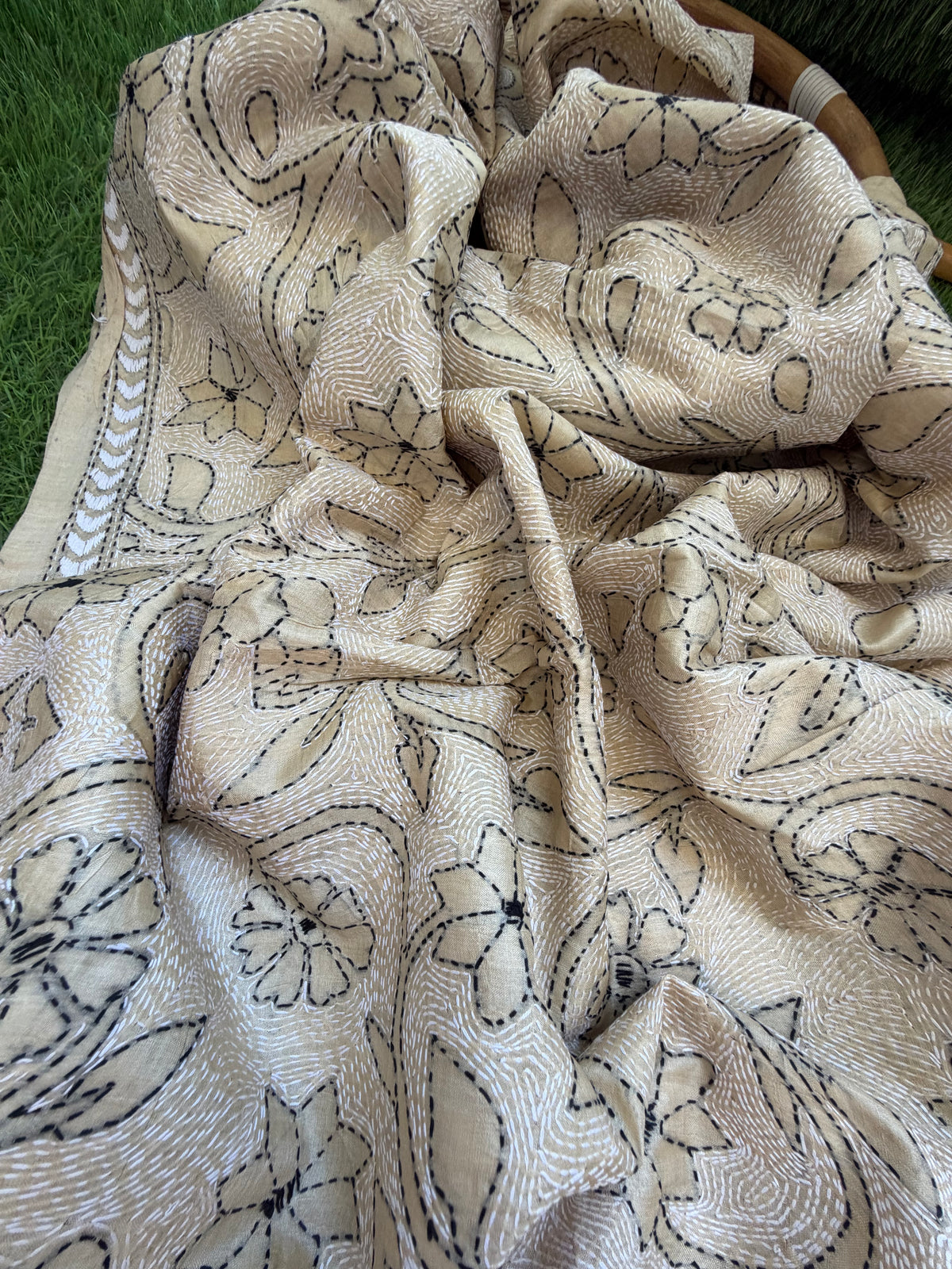 Silk Kantha Dupatta