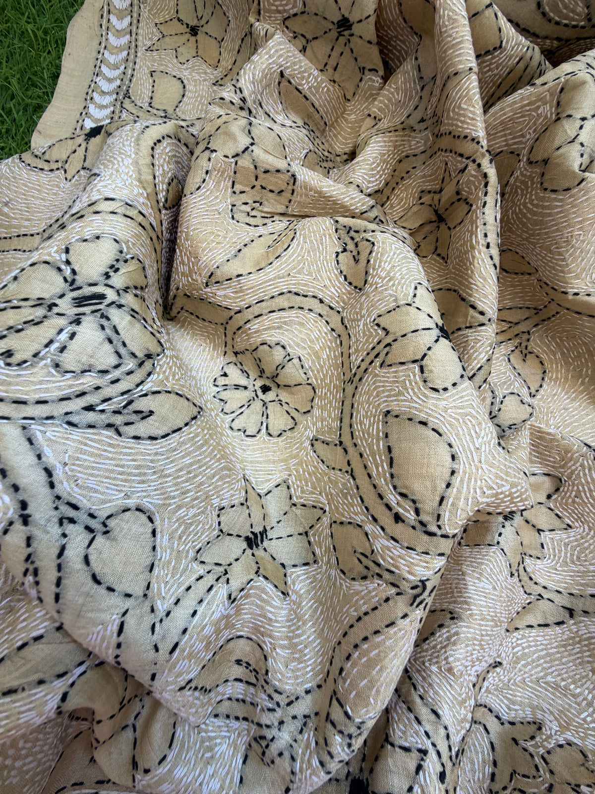 Silk Kantha Dupatta