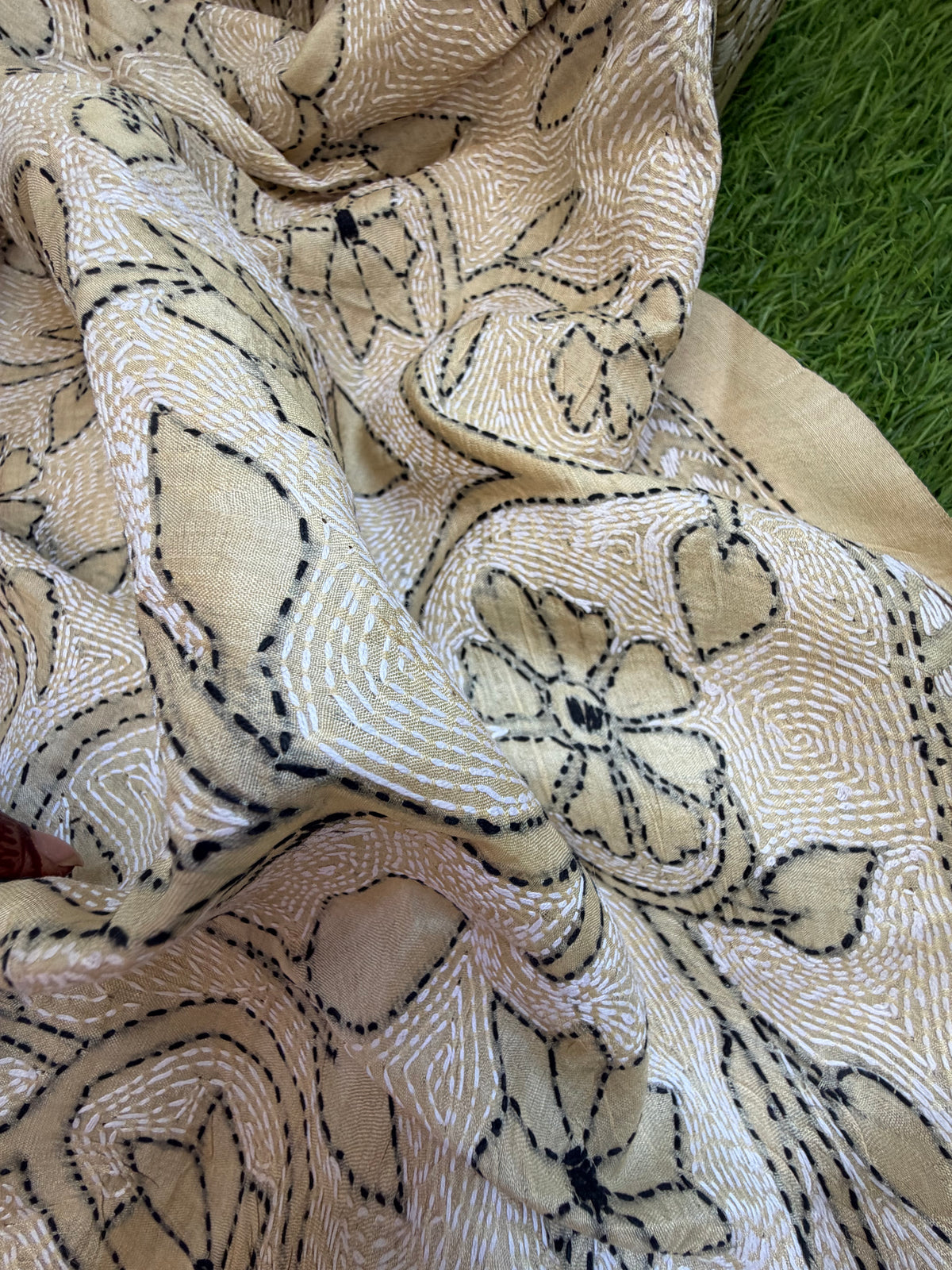 Silk Kantha Dupatta