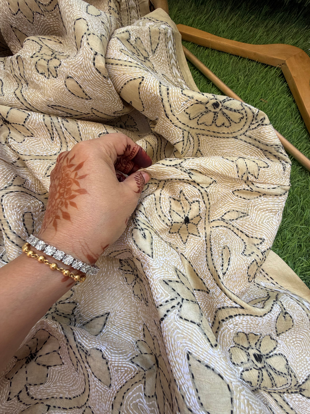 Silk Kantha Dupatta