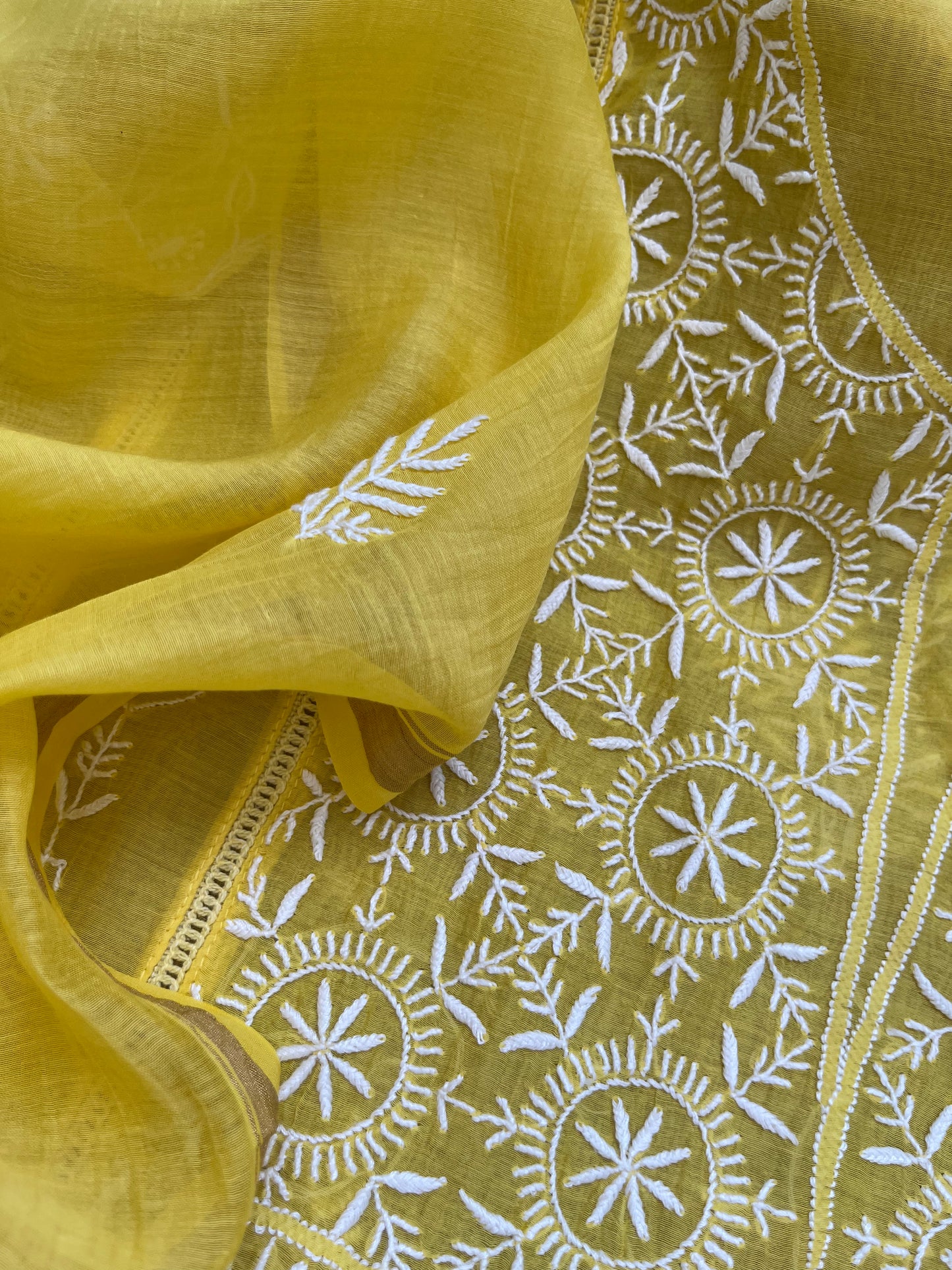 Chanderi Chikankari Kurta Dupatta