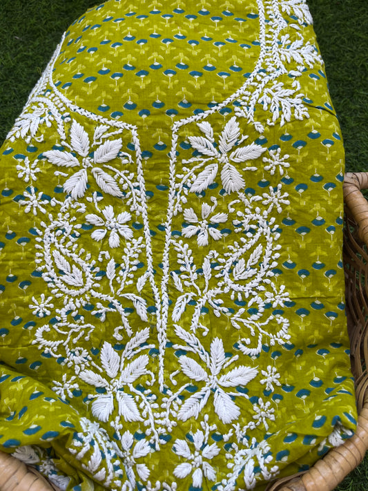 Cotton chikankari kurta