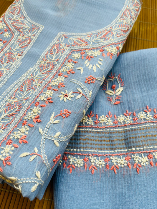 Chanderi Chikankari Kurta Dupatta