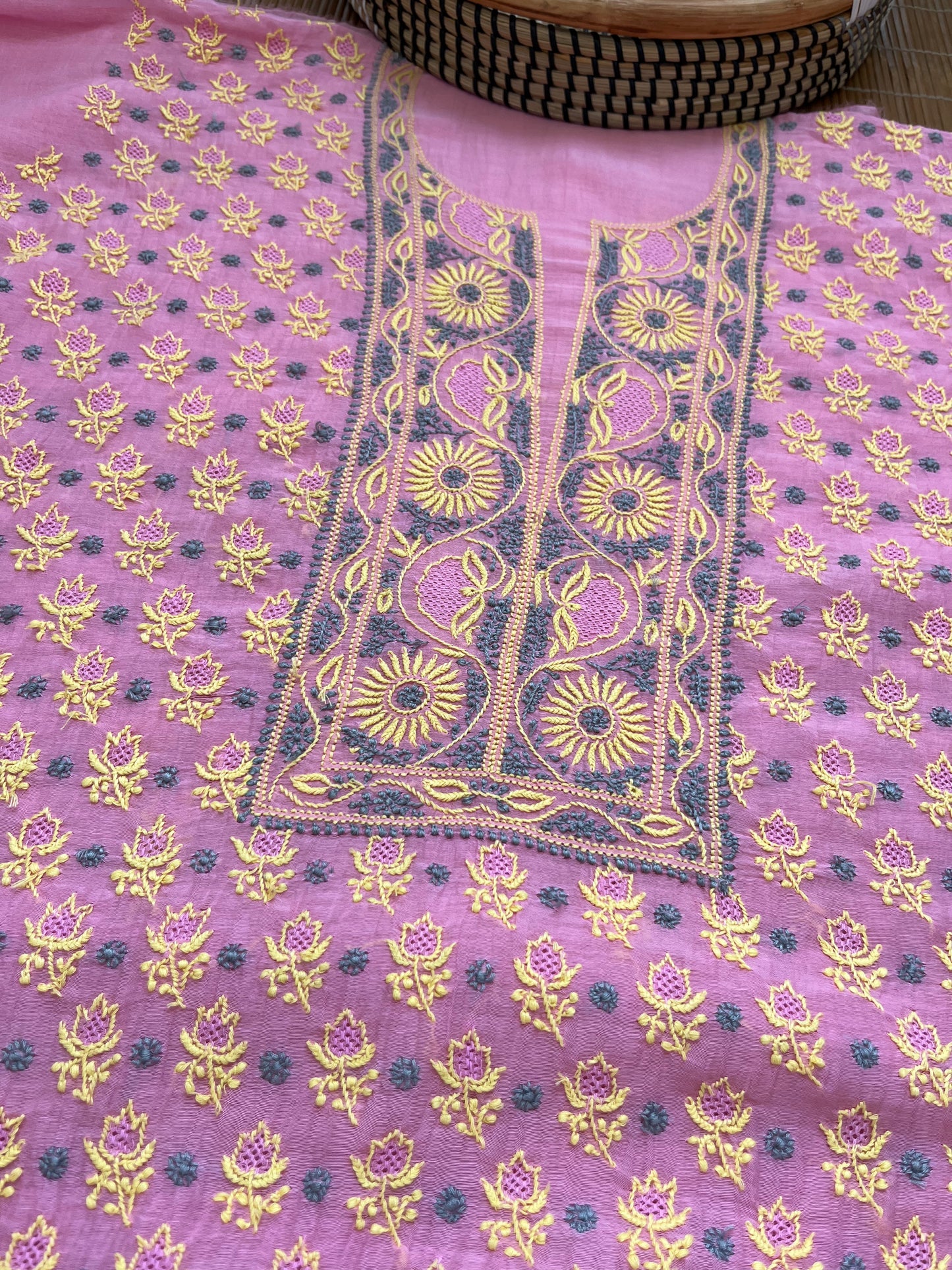 Chanderi Chikankari Kurta Dupatta