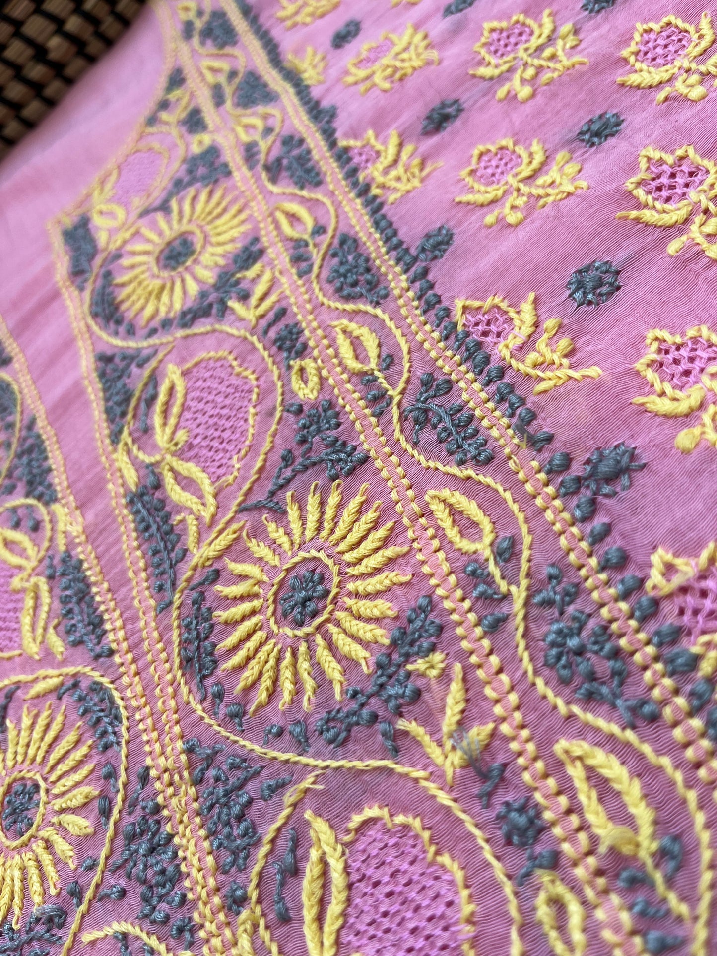 Chanderi Chikankari Kurta Dupatta