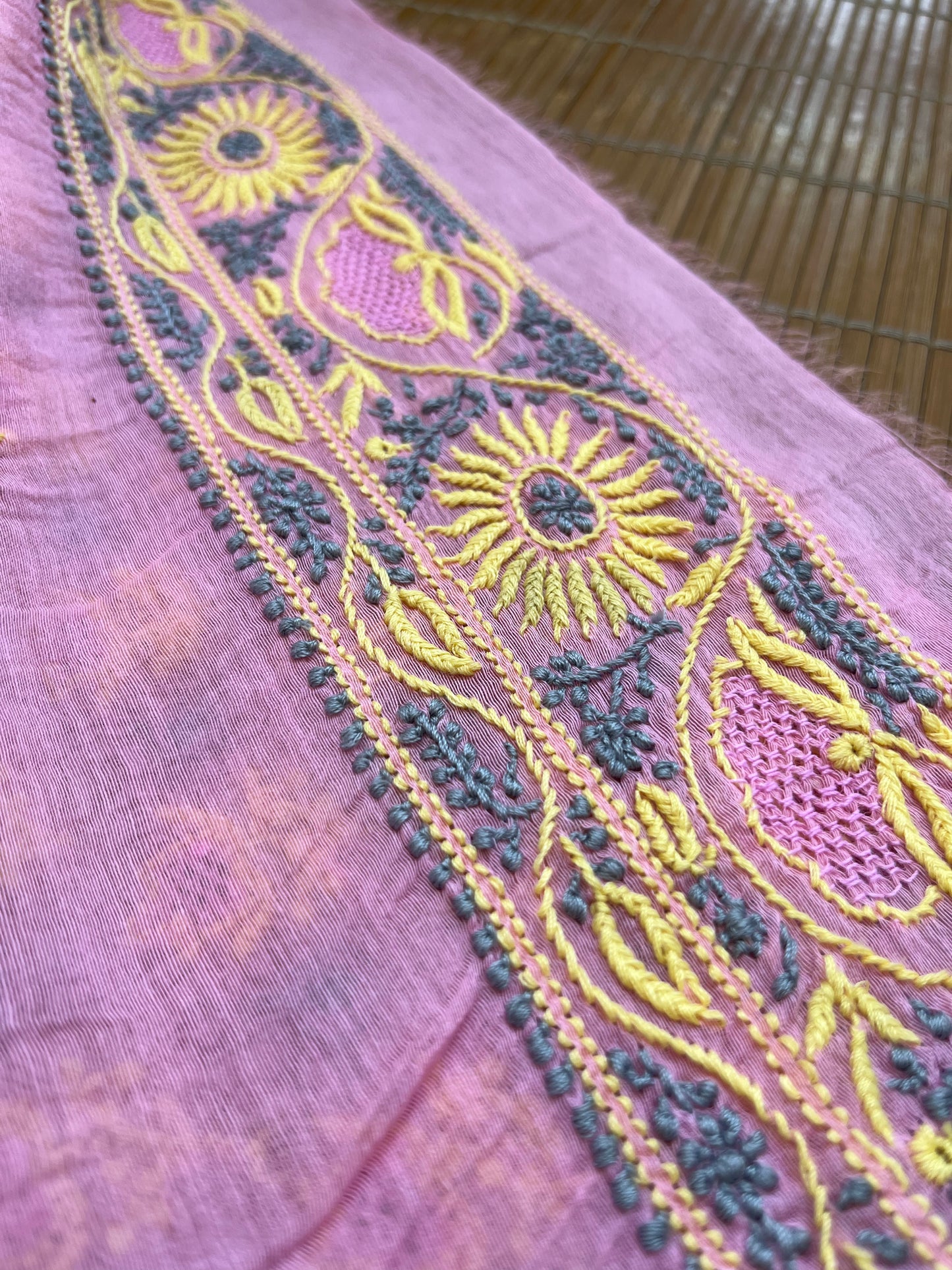 Chanderi Chikankari Kurta Dupatta