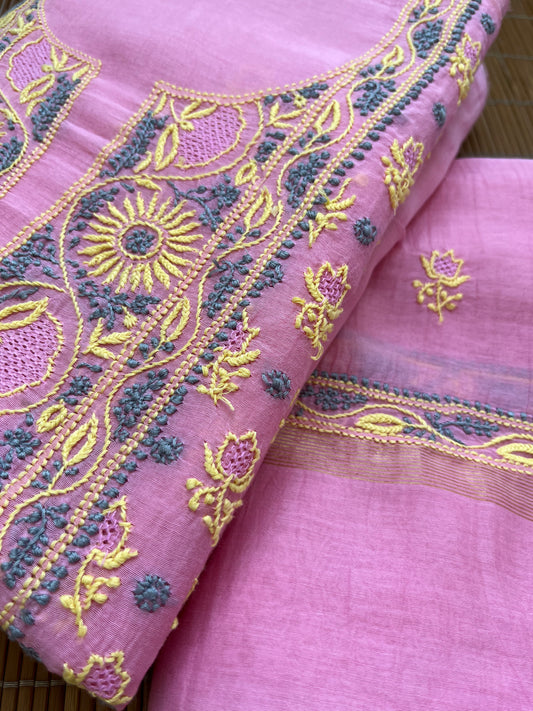 Chanderi Chikankari Kurta Dupatta