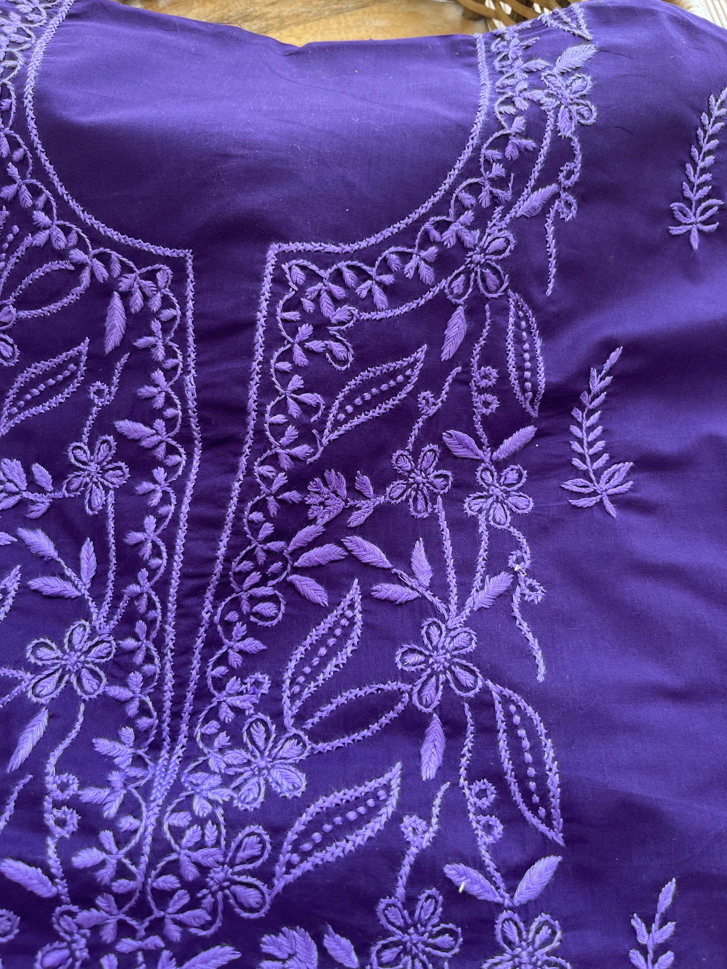 Cotton chikankari kurta