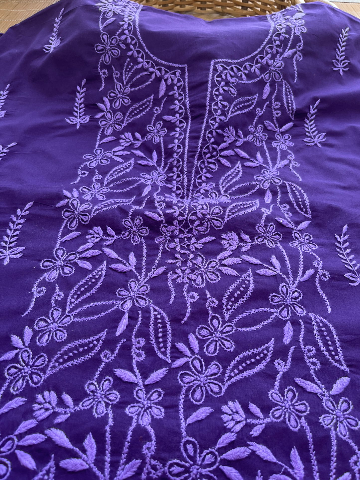 Cotton chikankari kurta