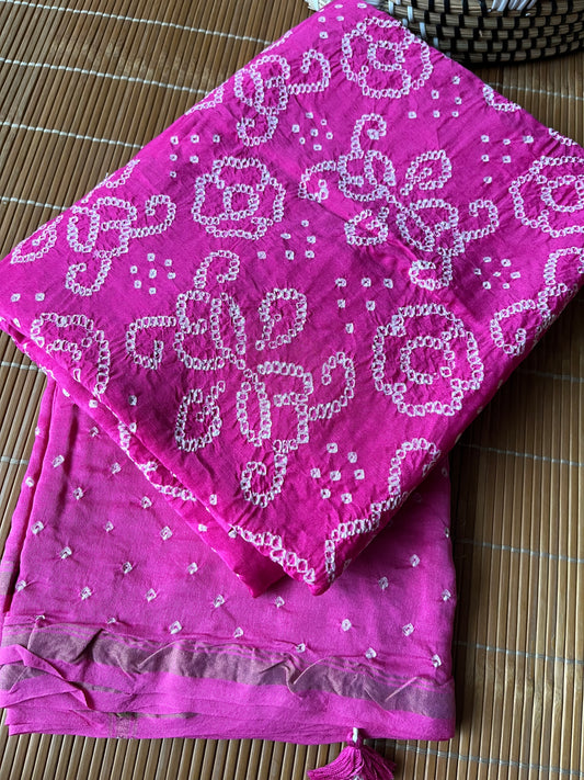 Bandhani kurta dupatta