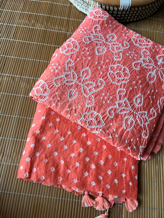 Bandhani kurta dupatta