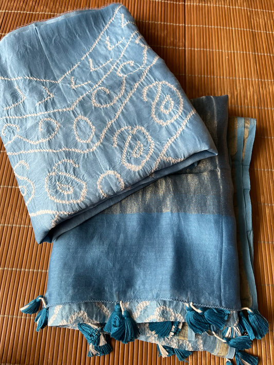 Bandhani kurta dupatta