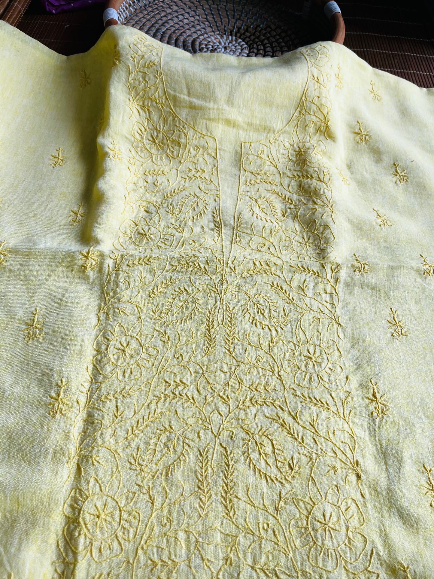 Chikankari Linen Kurta