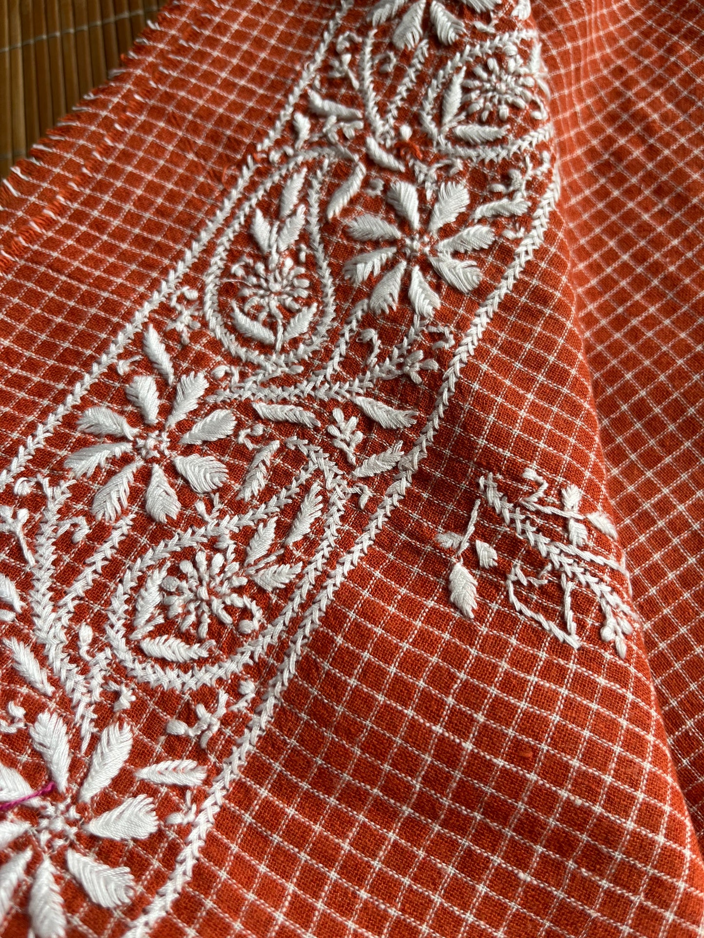 Chikankari kala cotton Kurta