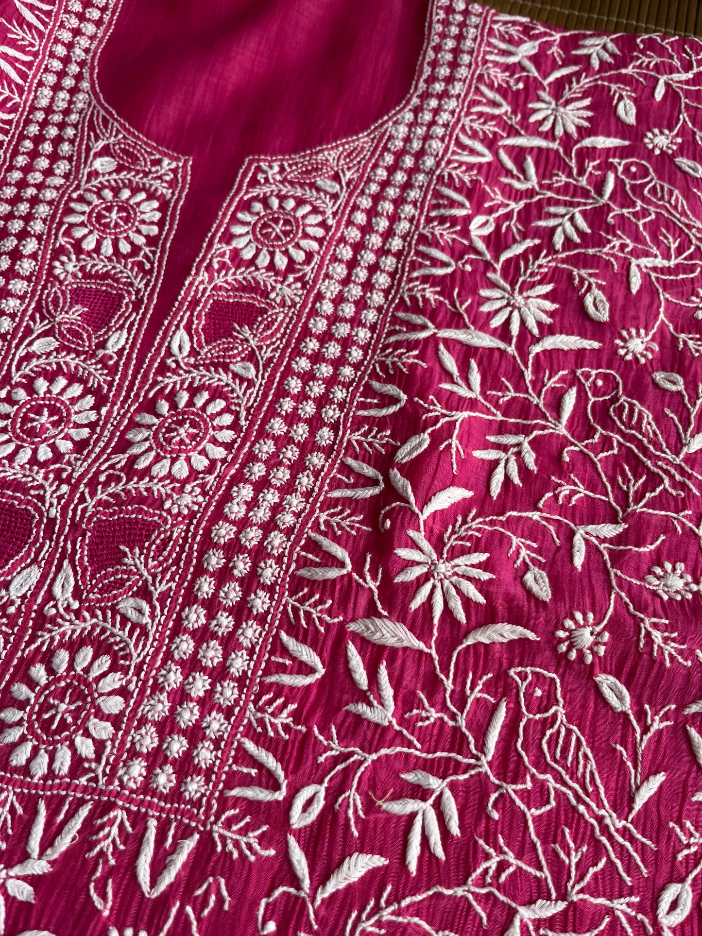 Chanderi Chikankari Kurta Dupatta