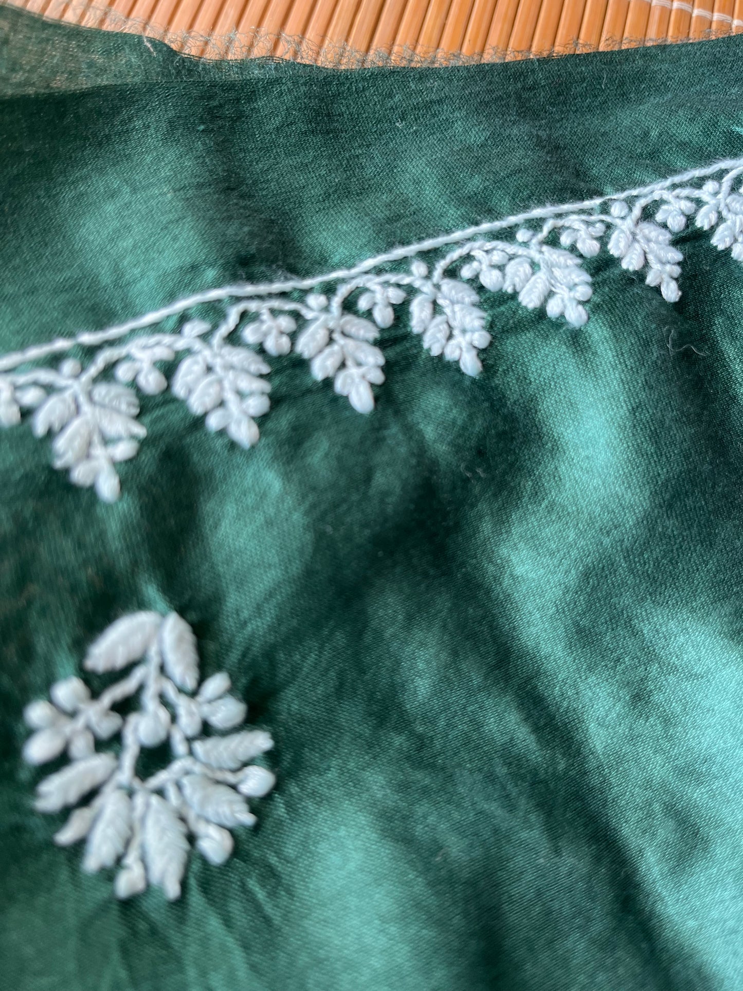 Chanderi chikankari kurta