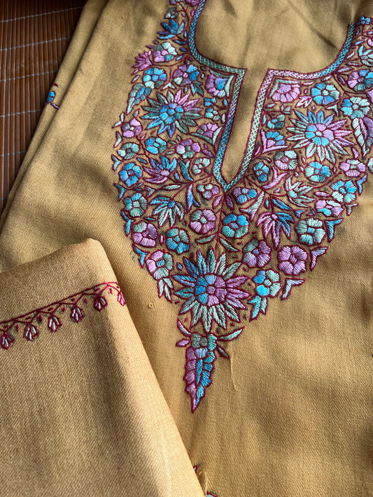 Woollen hand embroidered suit