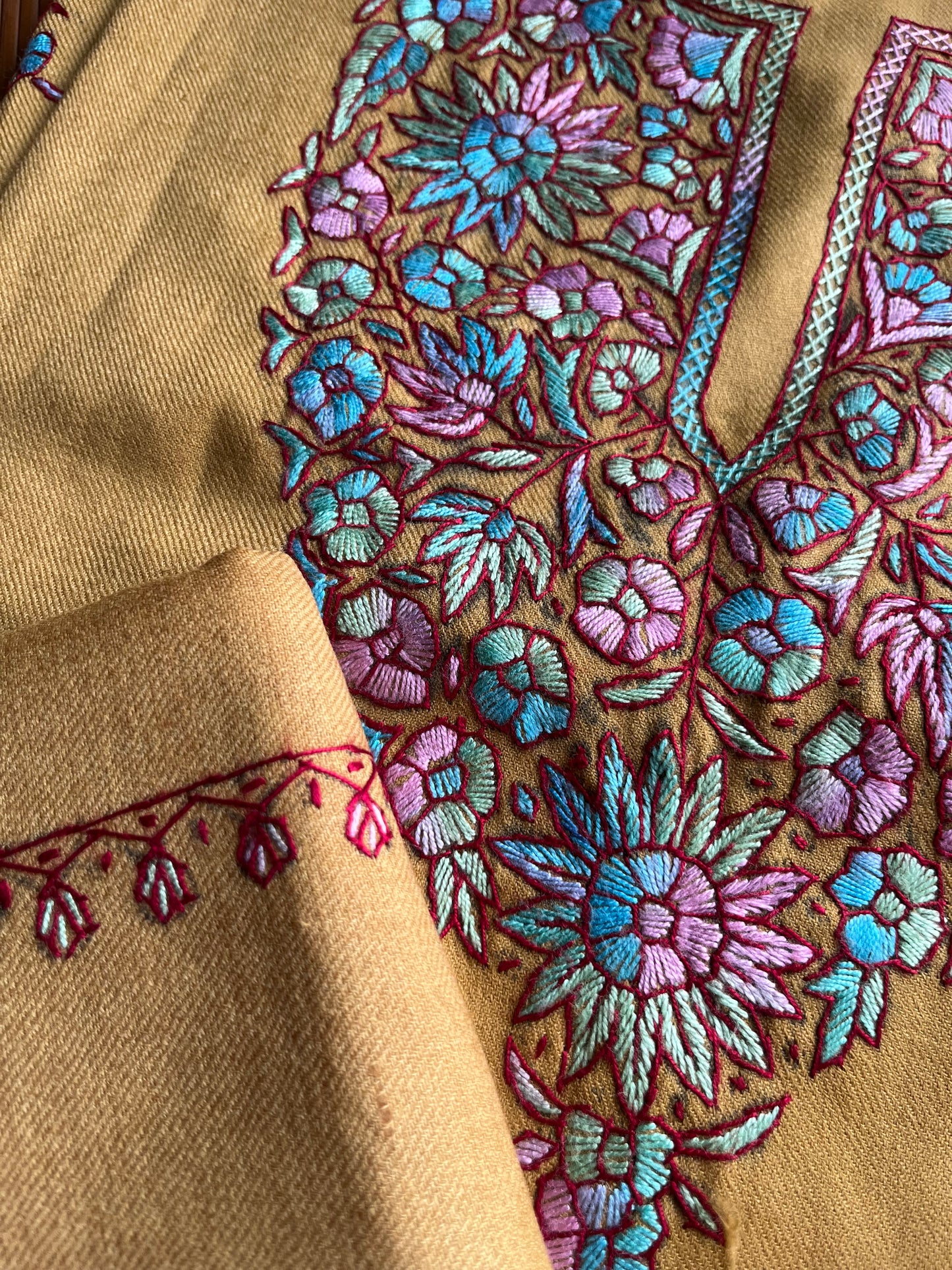 Woollen hand embroidered suit