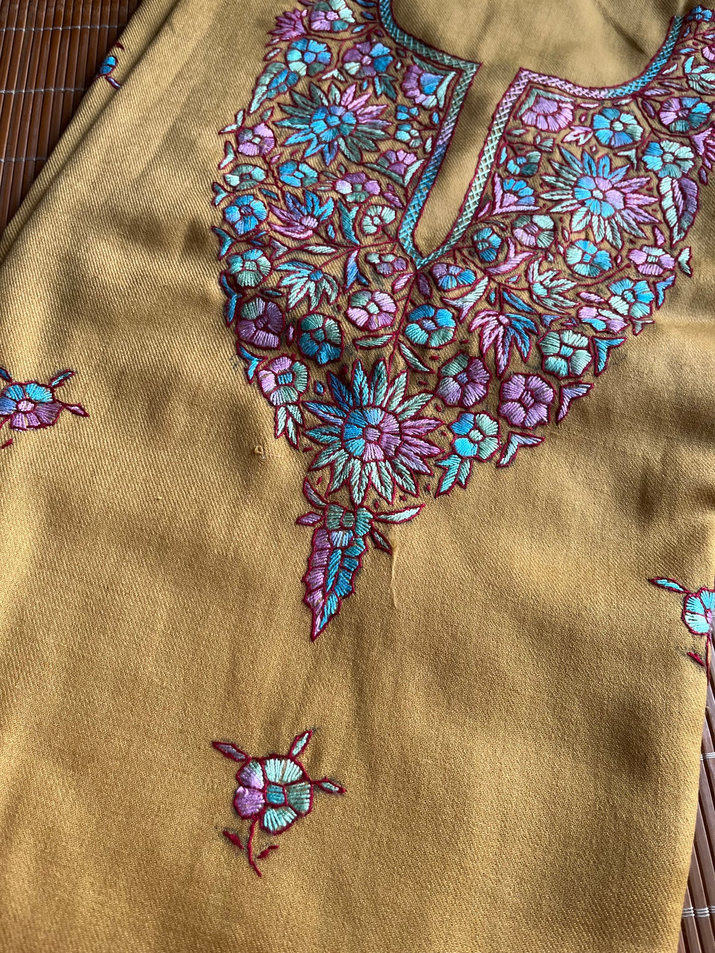 Woollen hand embroidered suit