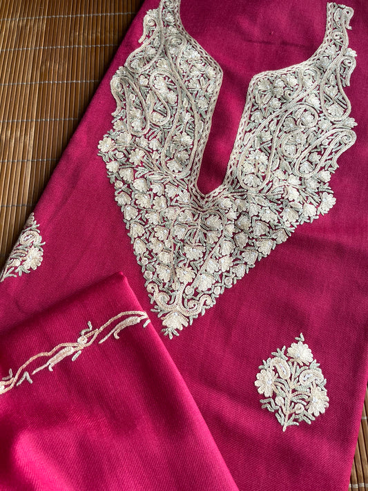 Woollen hand embroidered suit