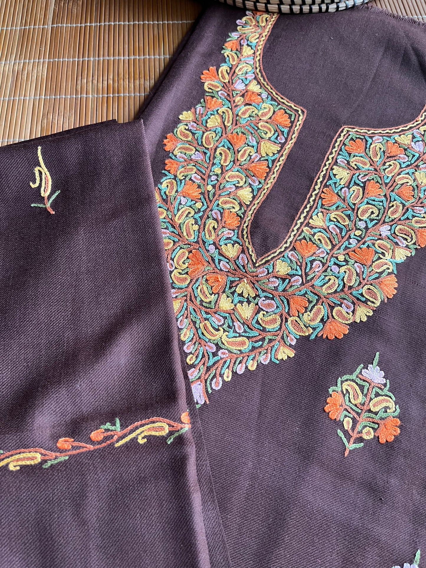 Woollen hand embroidered suit