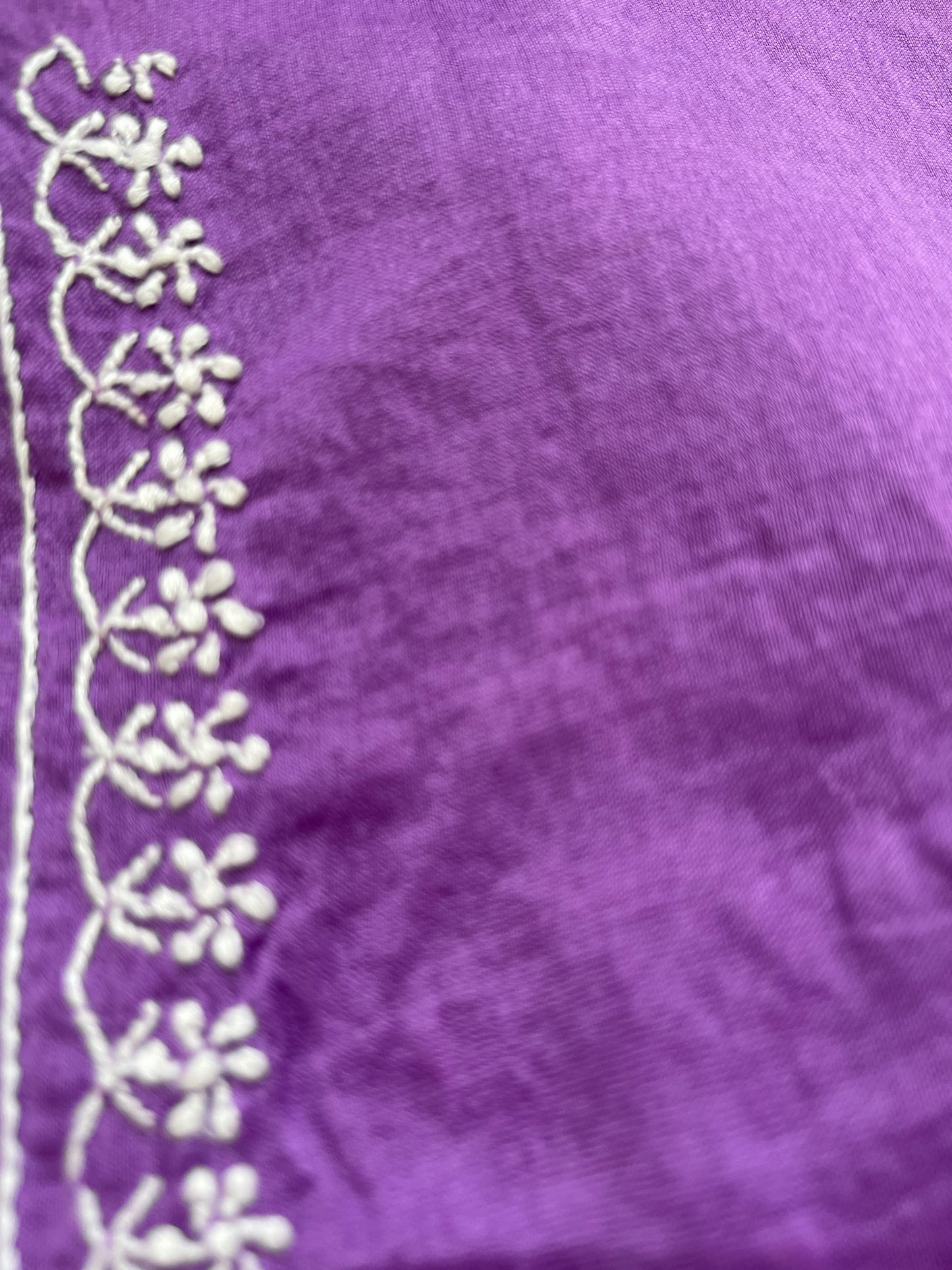 Chanderi chikankari kurta