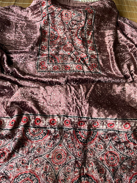 Velvet Ajrakh Kurta