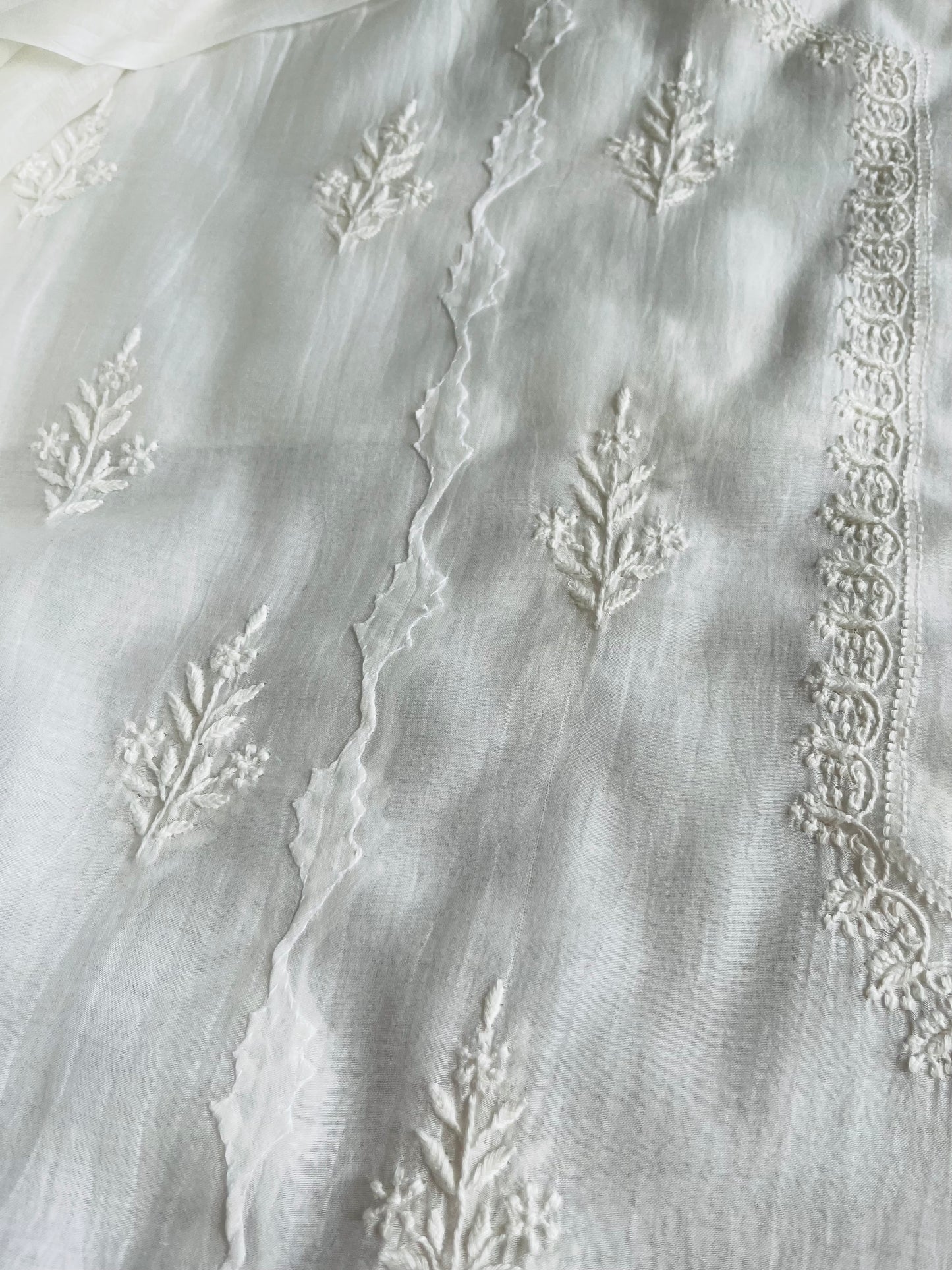 Chanderi Chikankari Kurta Dupatta