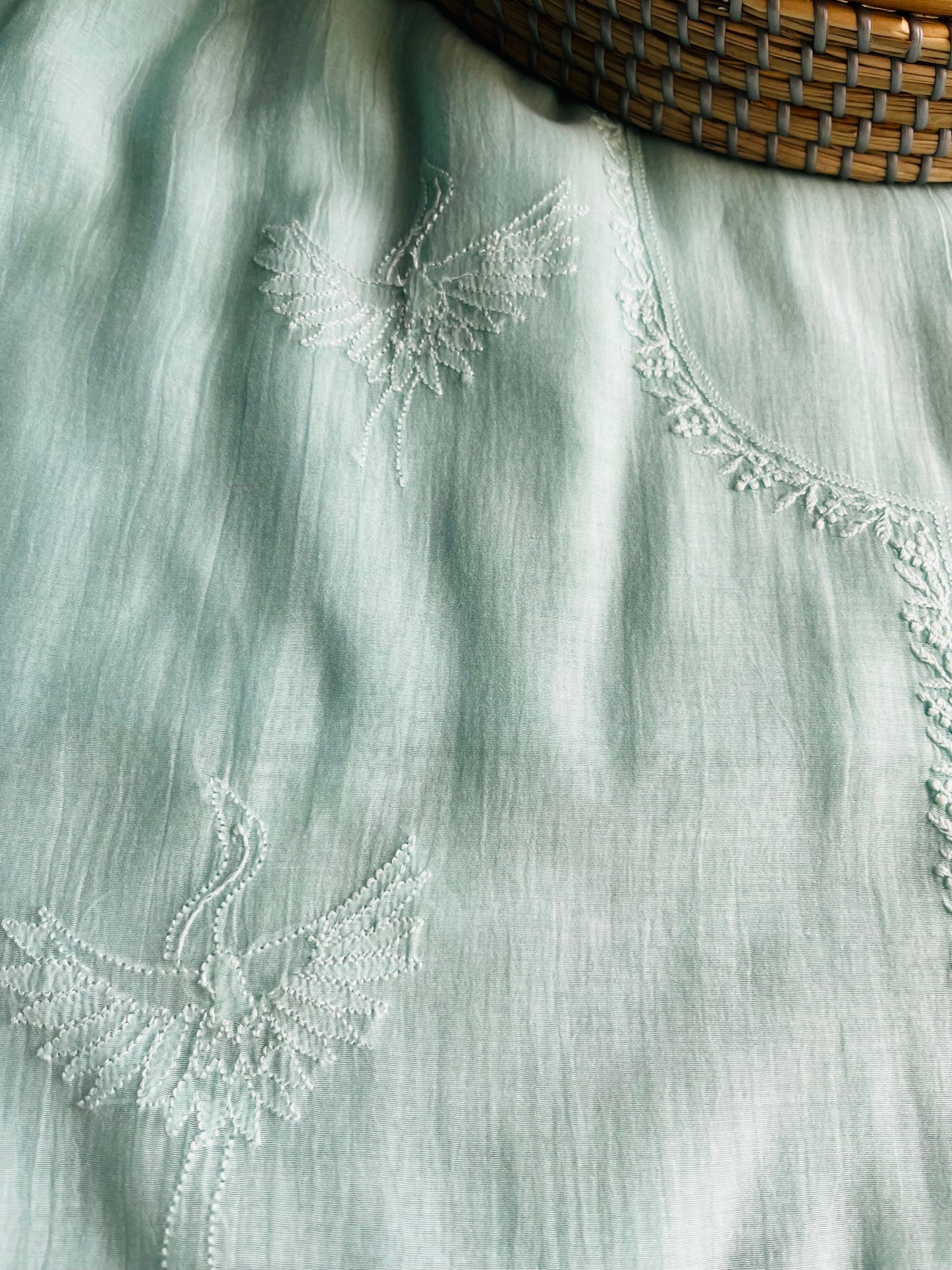 Chidiya: Chanderi chikankari kurta