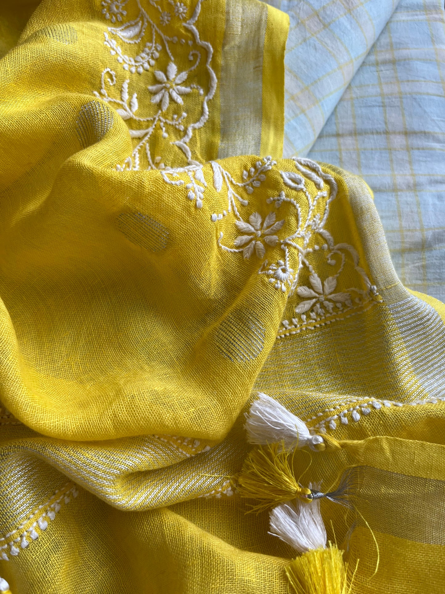 Chikankari Dupatta khadi mul kurta