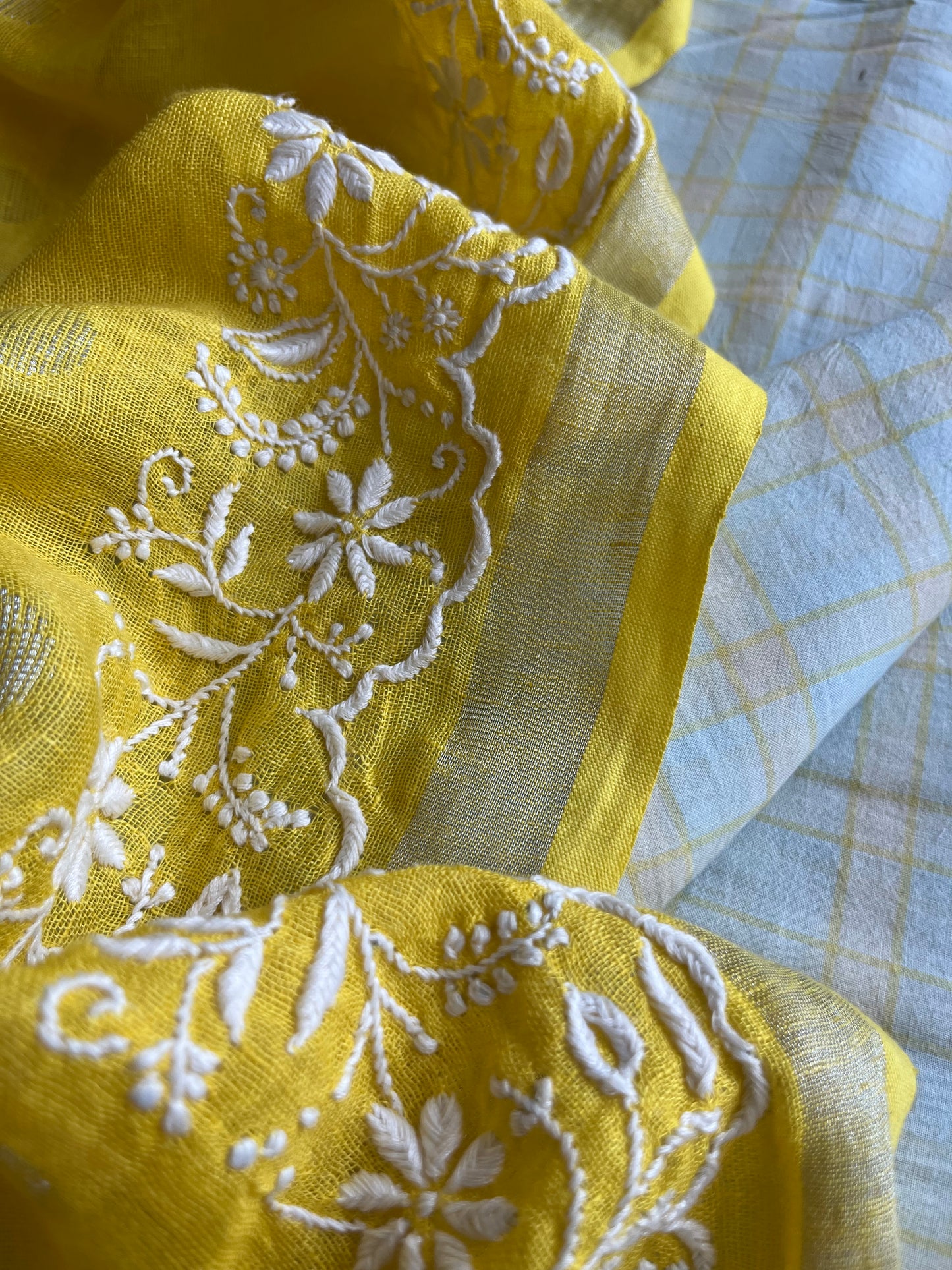 Chikankari Dupatta khadi mul kurta